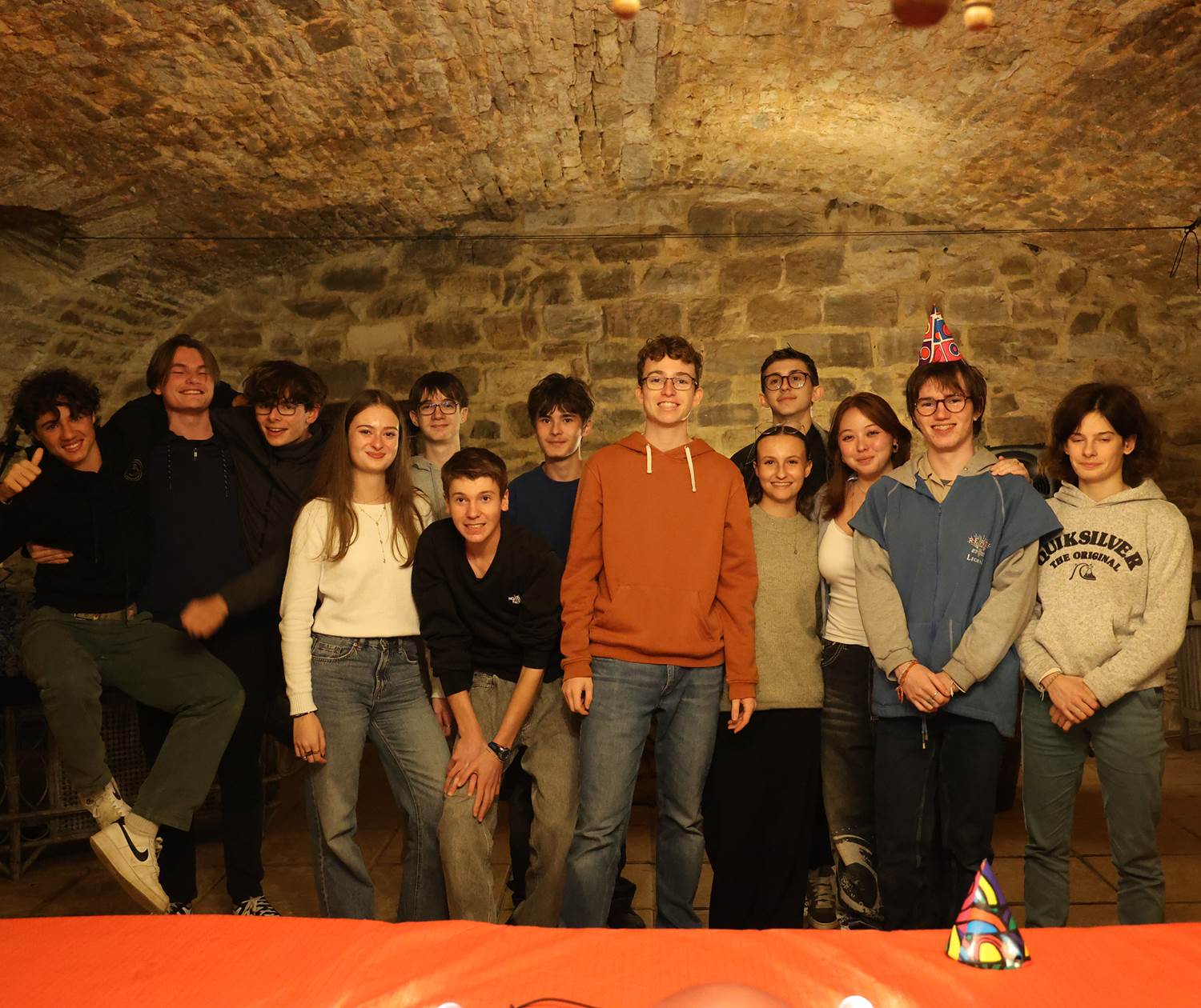 Session loup garou dans la salle voutée au Château de Saint-Chamarand dans le Lot