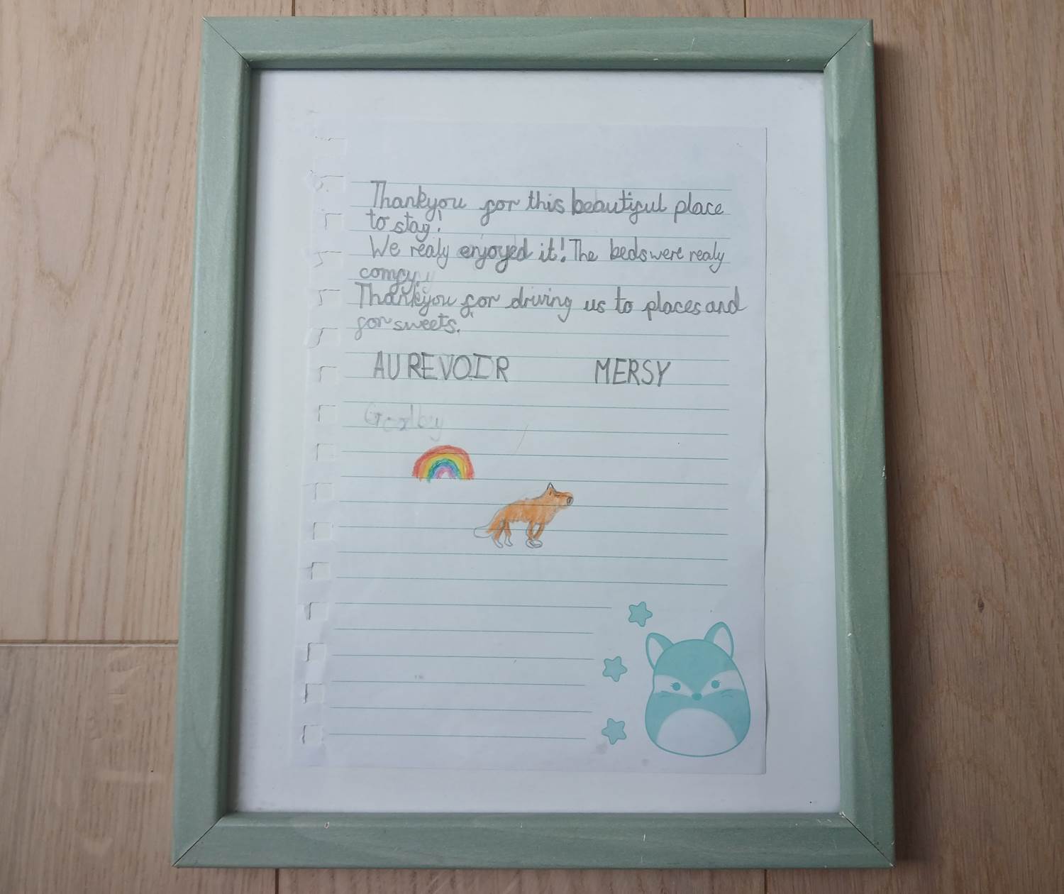 commentaire et dessin d'un enfant