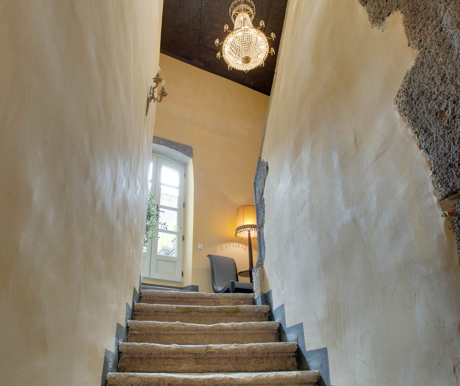 Rue Galilee staircase up to second floor