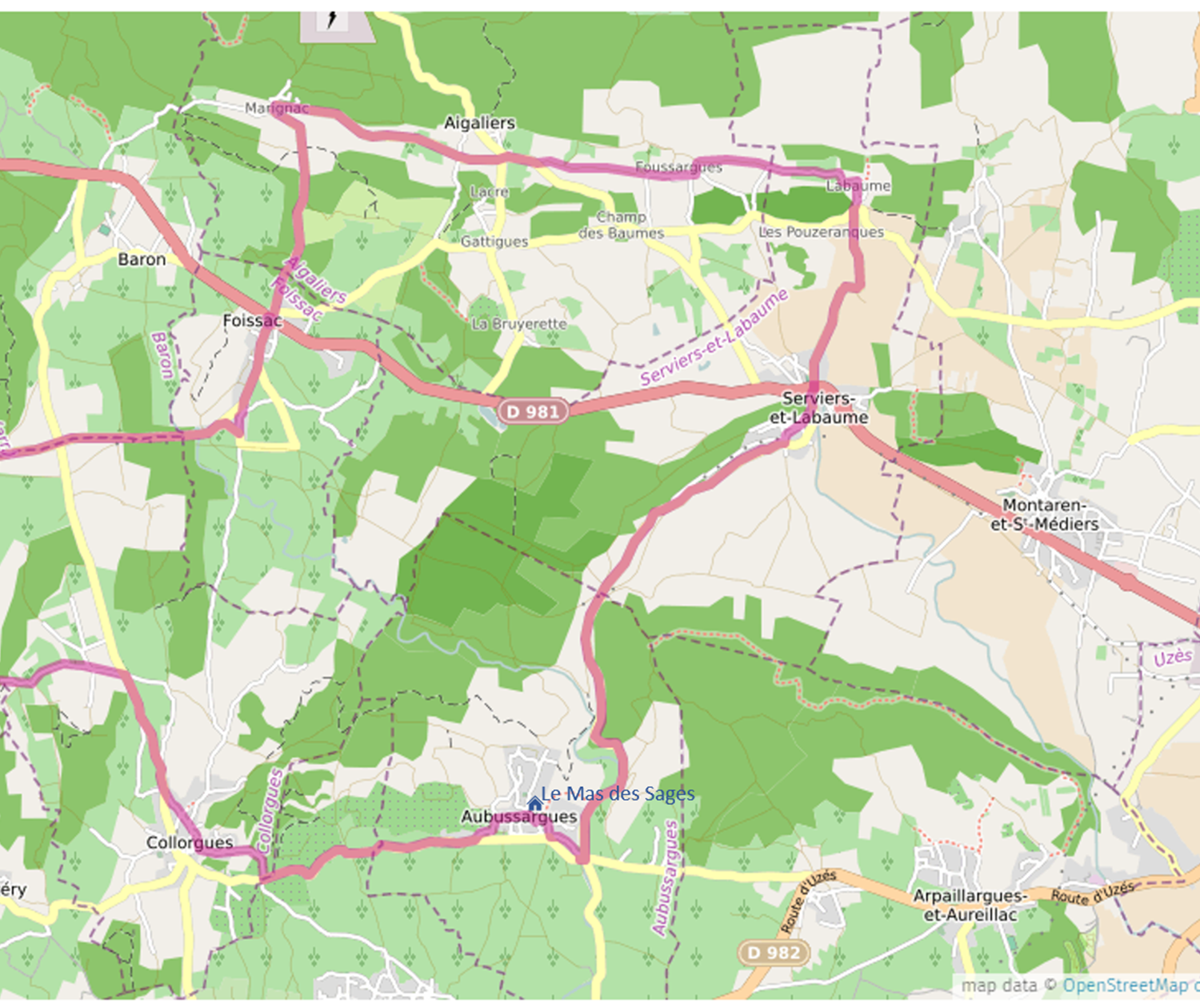 Accueil velo boucle capitelles