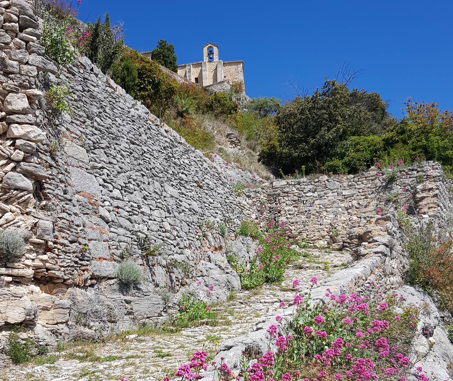 Sentier vers la chapelle de Saint Saturnin les Apt