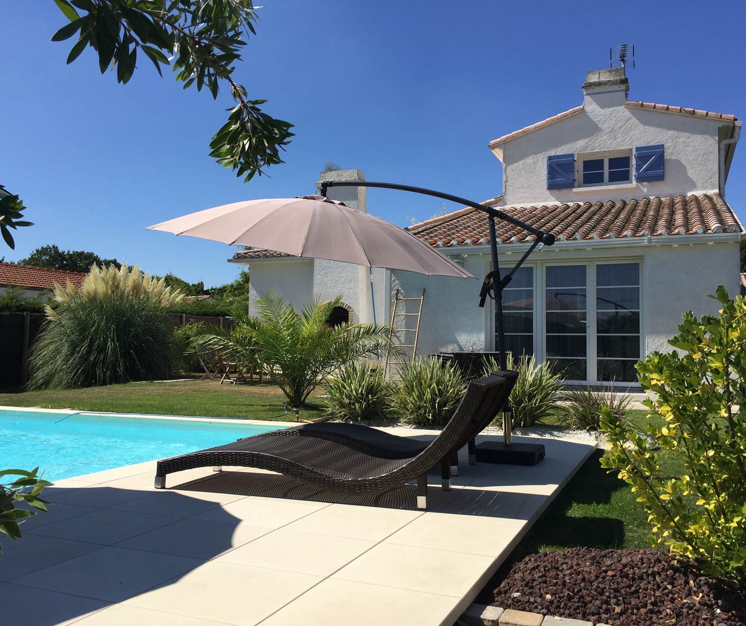 Jardin maison d'hôtes Une Escale à Pornic