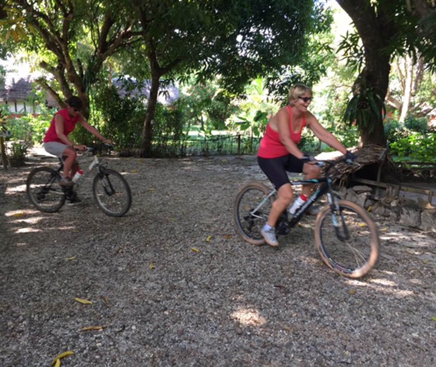 Départ vélo Boraha VIllage Ile Ste Marie Madagascar