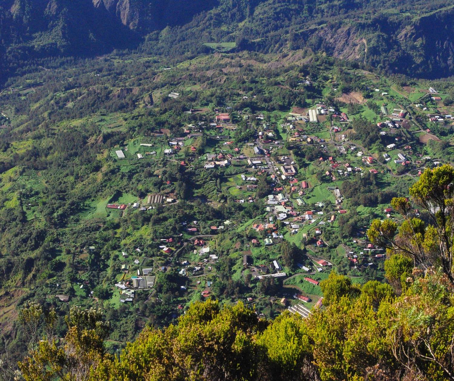Grand Ilet vue de la Roche Ecrite