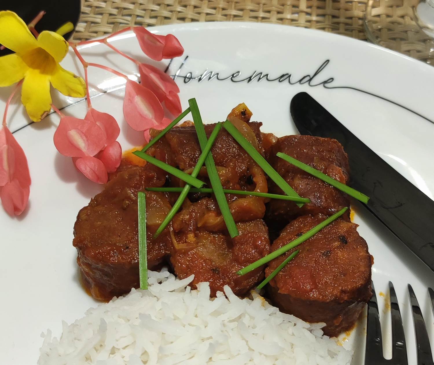 Rougail au saucisse de Salazie