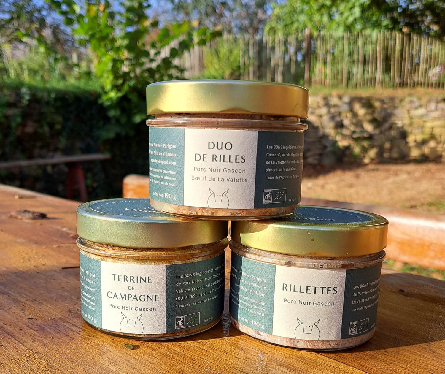 Boeuf bazadais et porc noir gascon bio du Domaine de la Valette Boutique INYAQAB