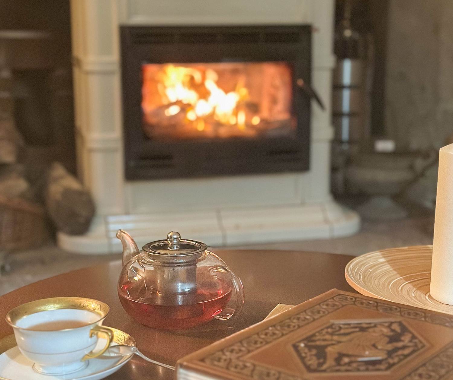 prendre le temps au coin du feu...