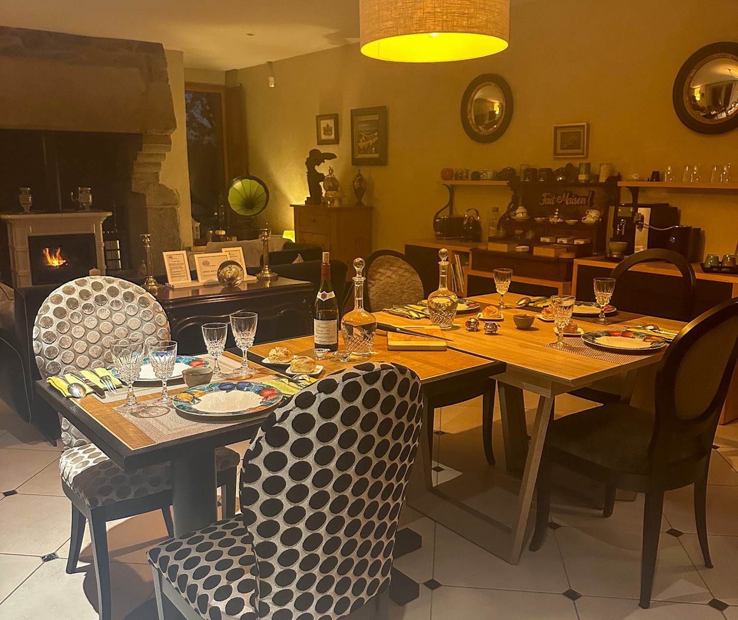 dîner en tête-à-tête avec service personnalisé à la Demeure du Porzou