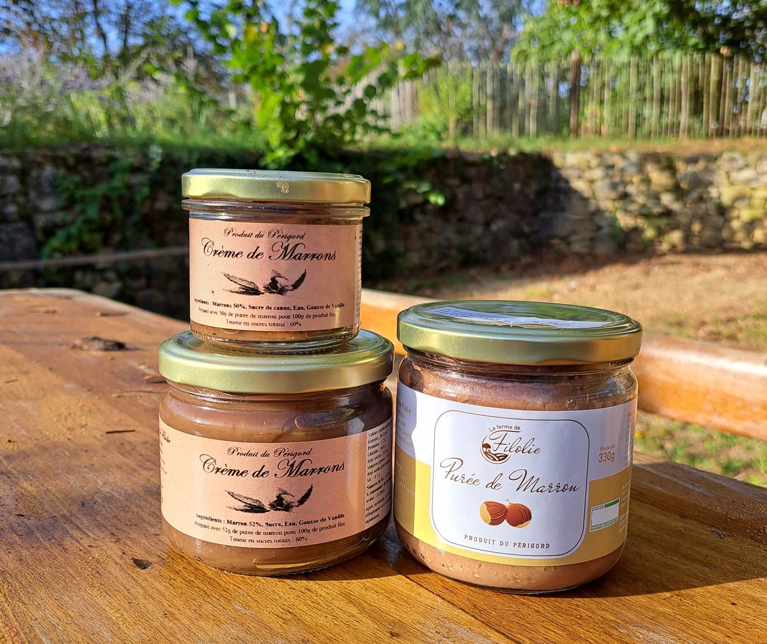 Purée et crème de marrons de la Ferme de Filolie Boutique INYAQAB