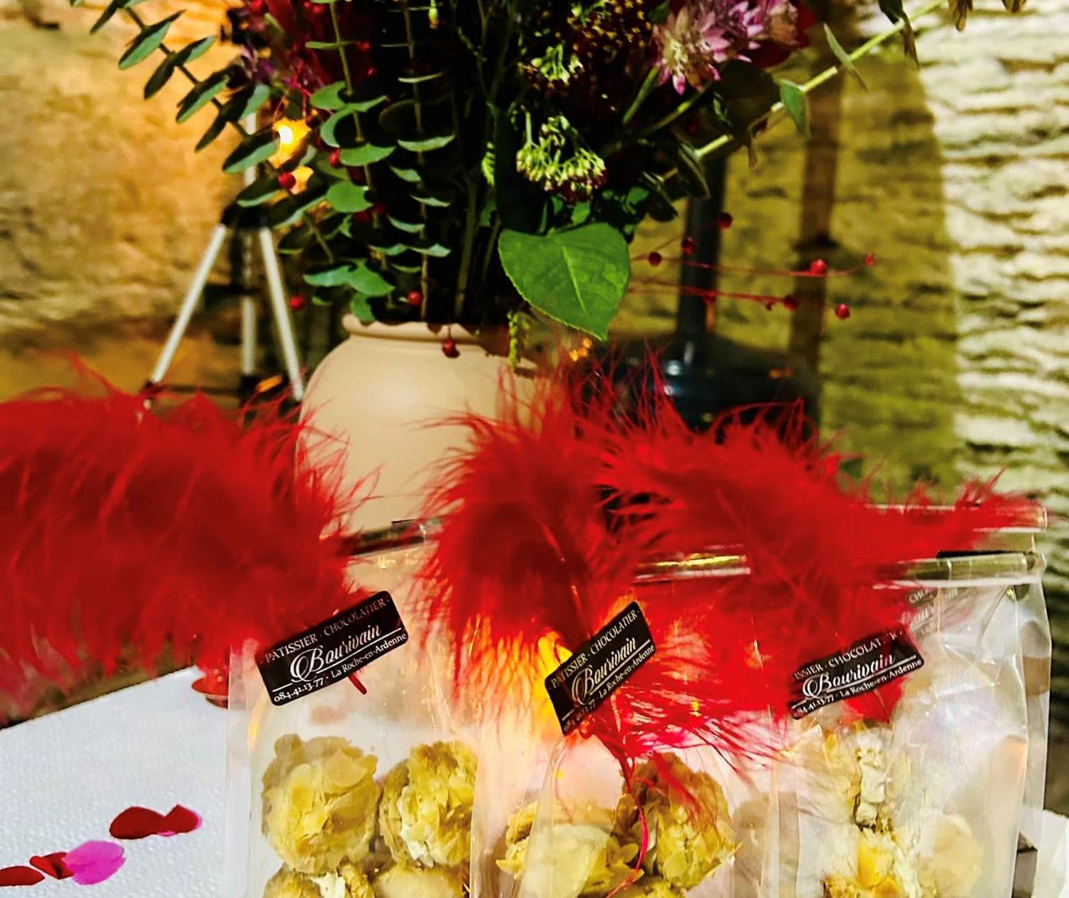baisers de l'ourthe pour la saint-valentin au château féodal de la roche-en-ardenne