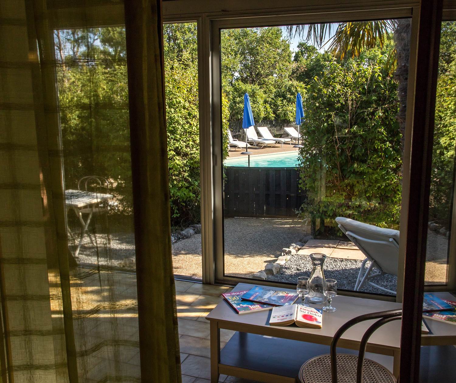 Gîte CARAÏBES vue véranda