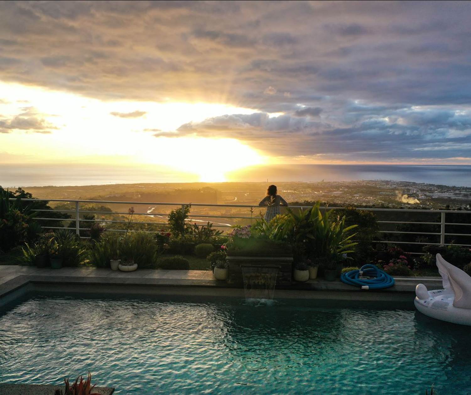 Coucher de soleil sur l'Océan Indien