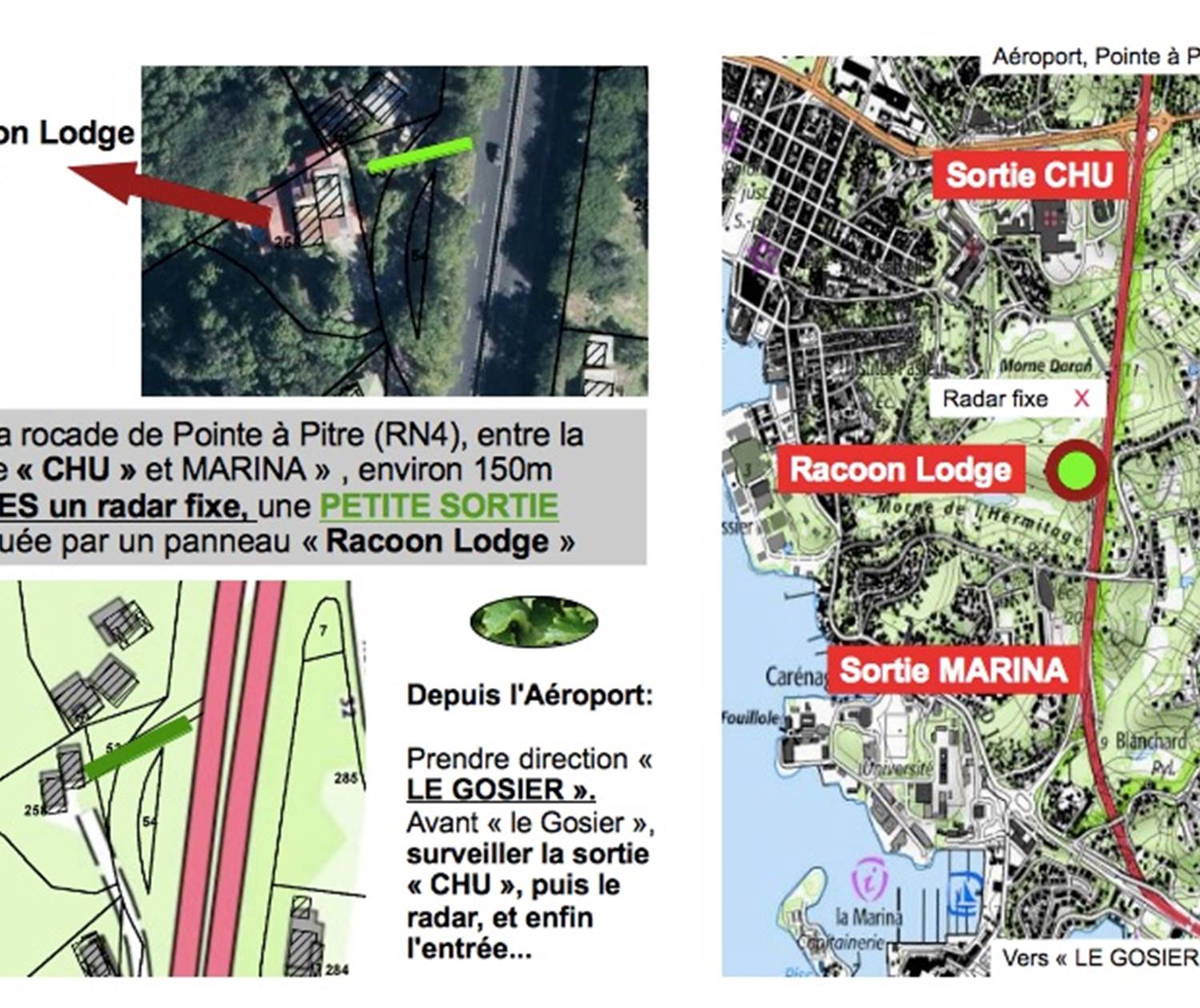 plan acces Racoonlodge