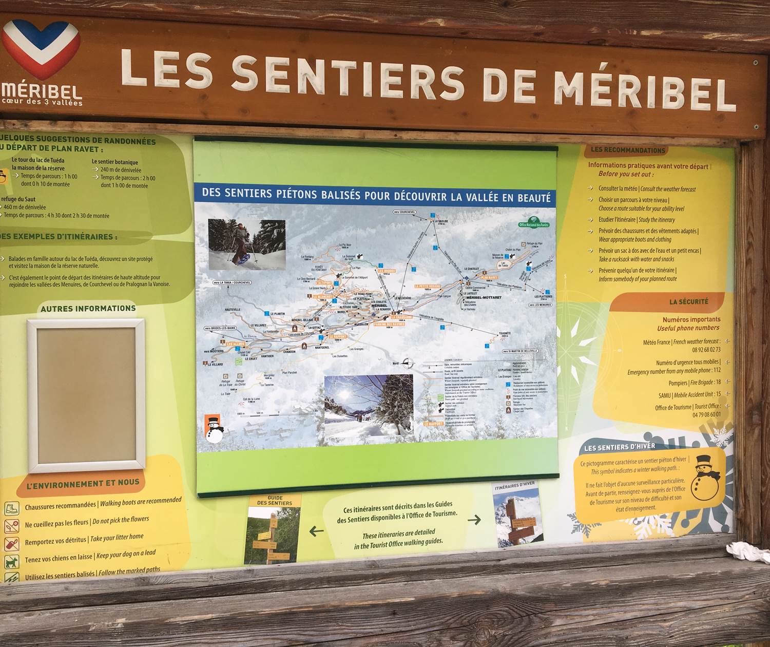 sentiers de Meribel