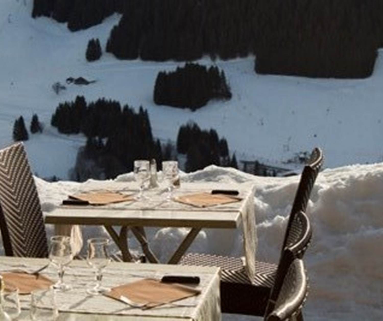 Vue sur départ Mont Rond