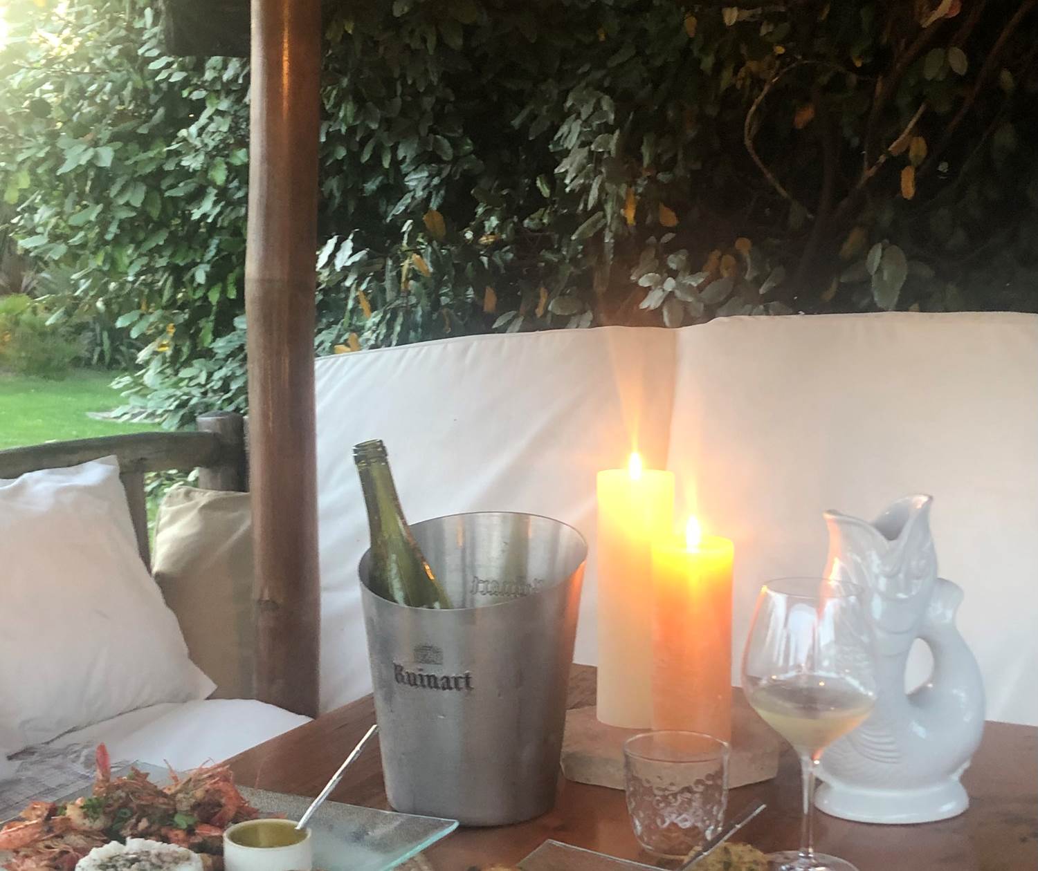 diner en amoureux sous la pailotte