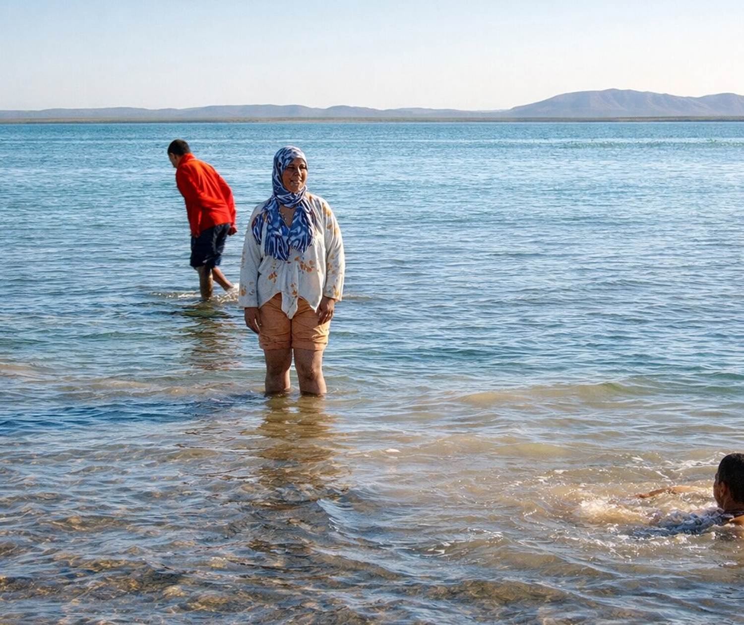 Au bord du lac Dayet
