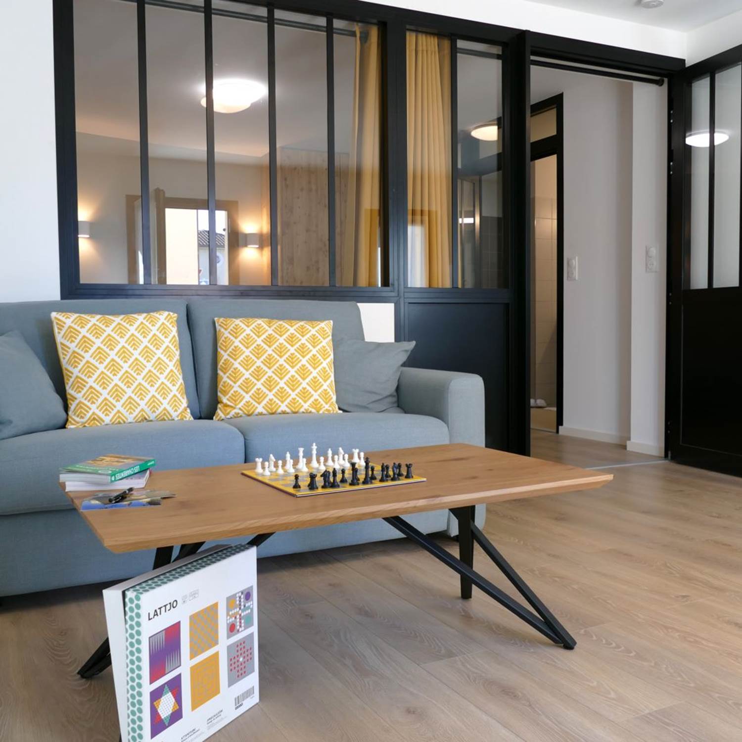 salon séjour - Résidence Heurtebise Jonzac - Appartement Bret