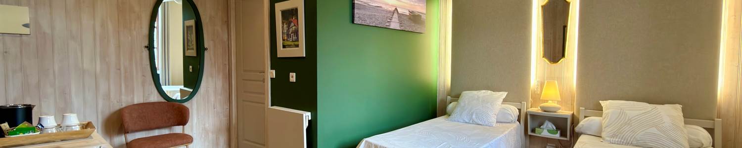 Chambre Les Pins - Lits Jumeaux - Horizon des Landes Doazit