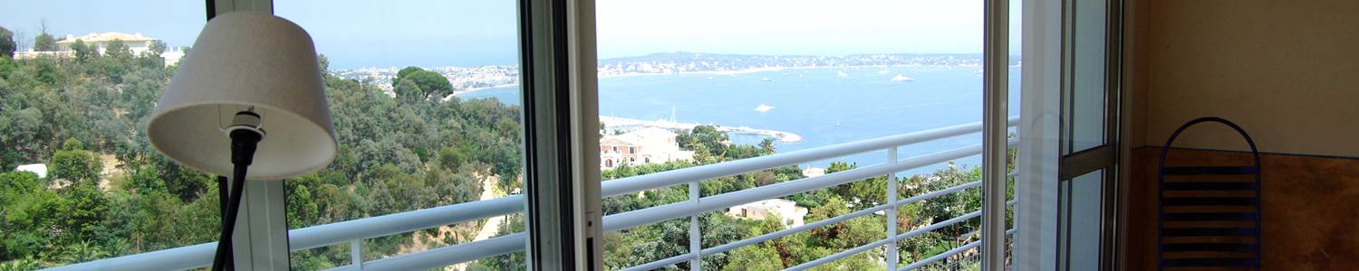 Vue mer depuis la villa Cannes