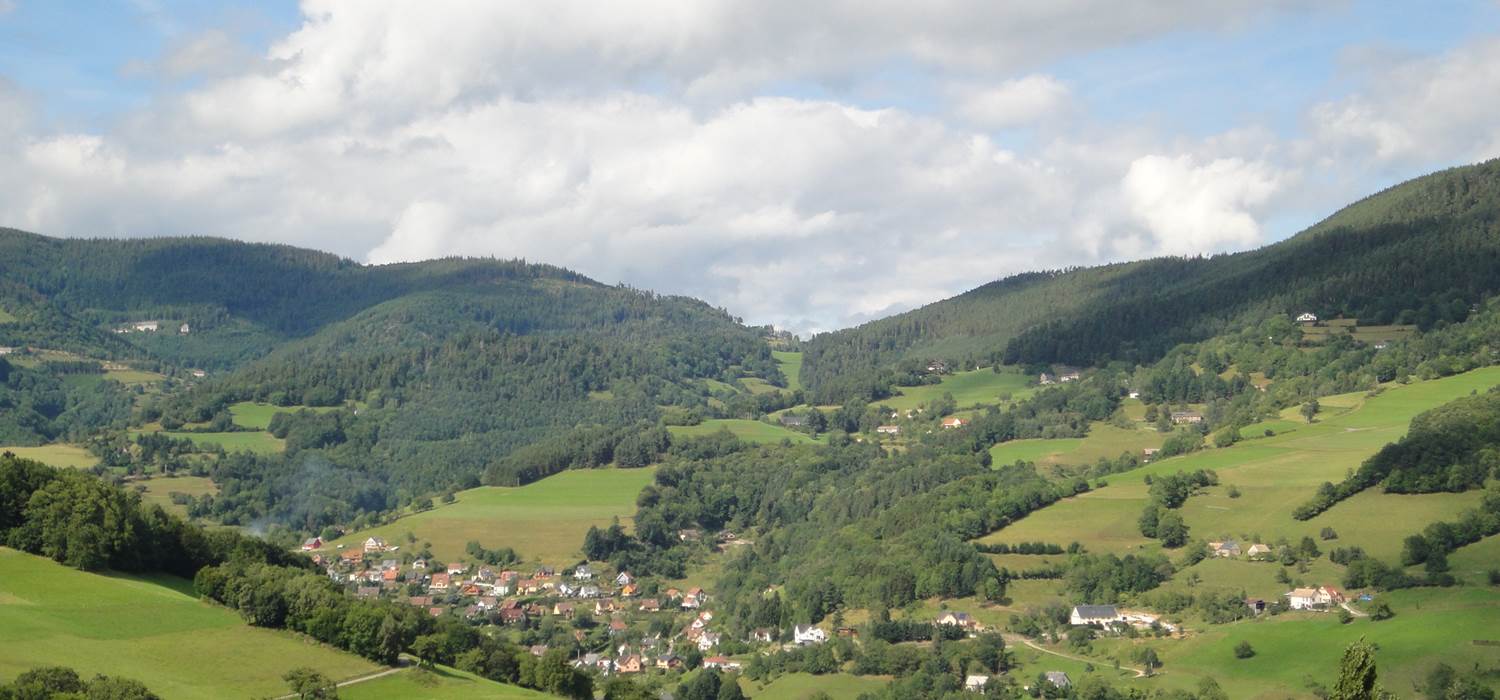 gîte La Haute Grange au dessus du village de Fréland