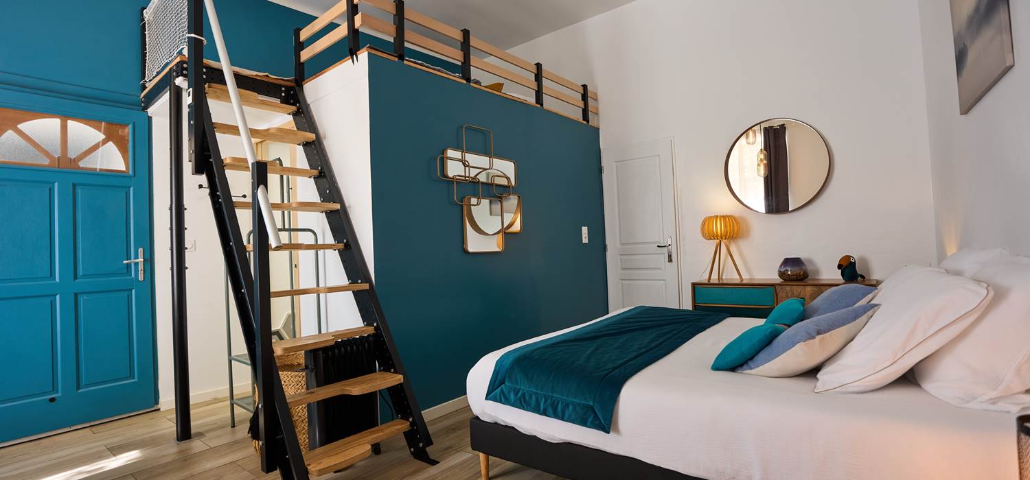 Appartement Blue - chambre