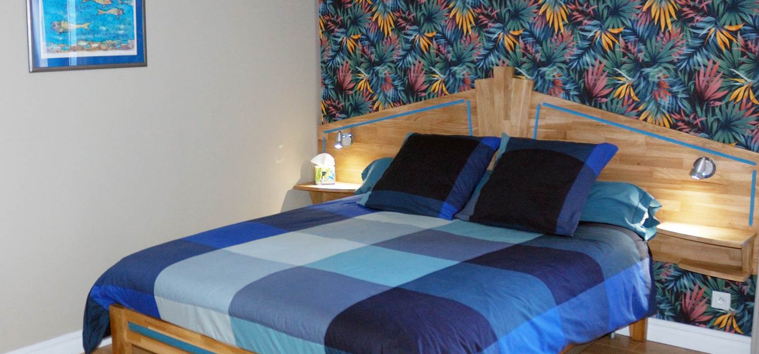Chambre Gascogne Triple / 1 lit Queen & 1 lit simple - L'HORIZON