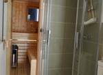 sauna en option & douche 