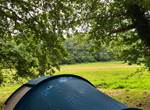 semi sauvage kijkje vanaf tent veld op 1