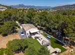 Haut de villa MISTRAL vue aérienne du jardin