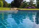 Vue piscine parc