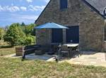 Terrasse vue sur le parc maison 8 personnes Golfe du Morbihan