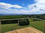 vue panoramique de la villa sur la plaine de la Limagne