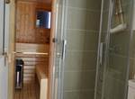 sauna douche en option