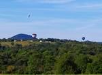 Montgolfières  vues de la villa et l'appartement