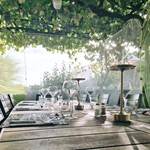 Table d'hôte terrasse extérieure
