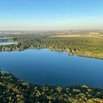 Le lac vu de notre montgolfière