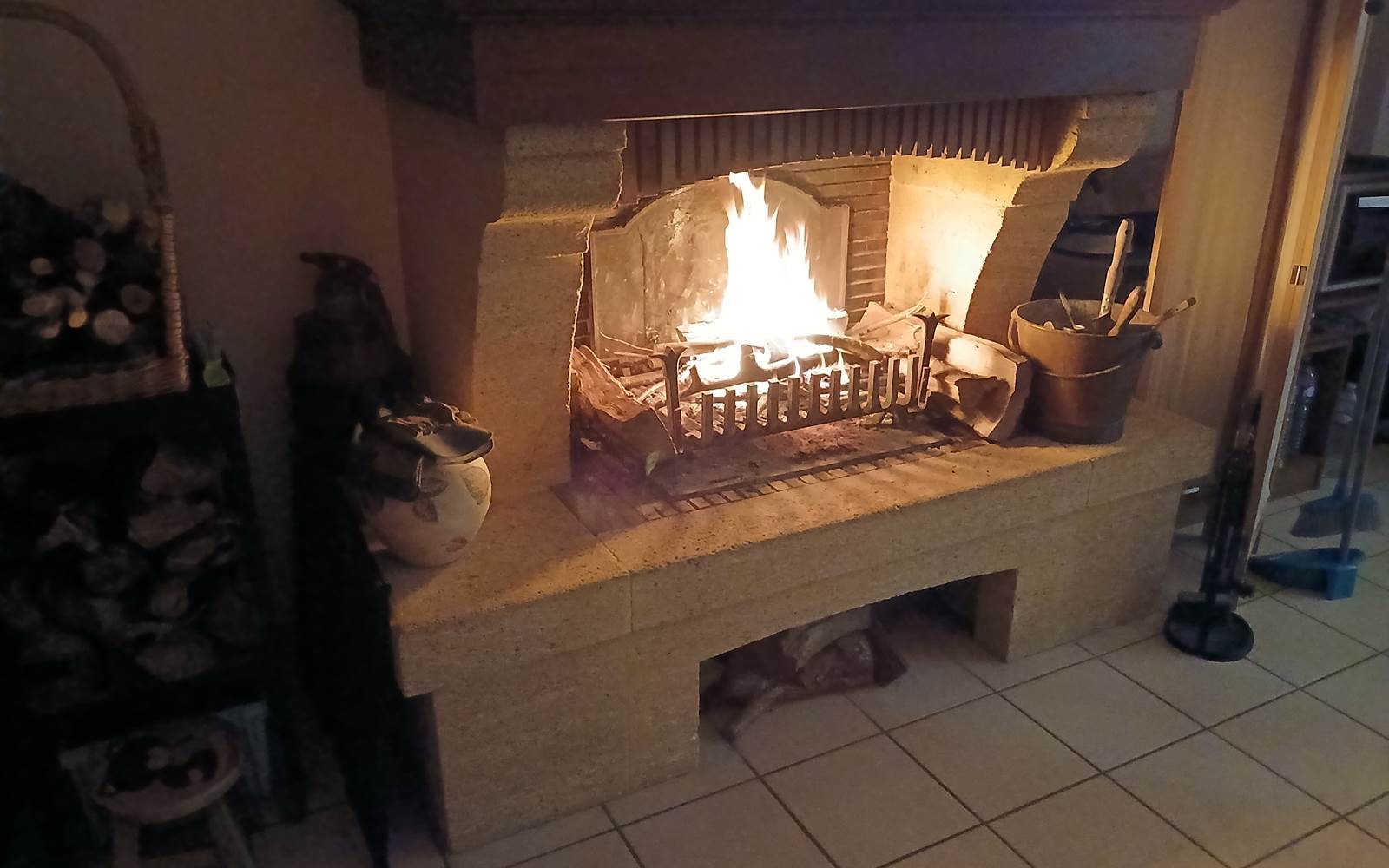 feu de cheminée