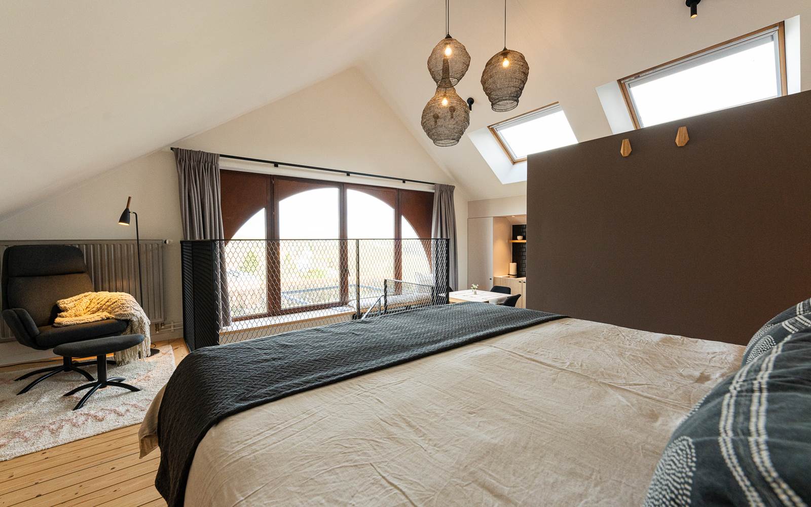 Vue du lit