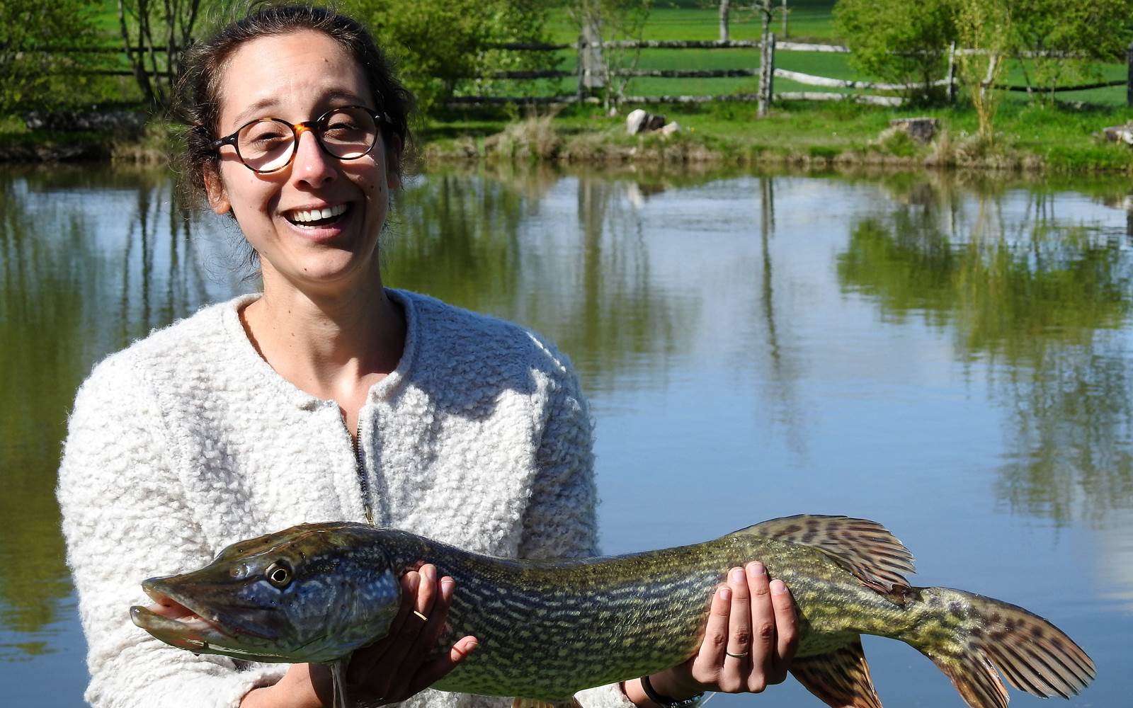 Belle prise (no kill) dans notre petit étang