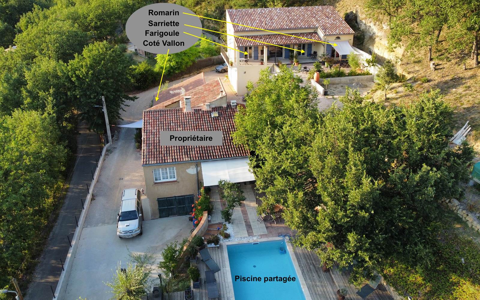 Vue d'ensemble ae´rienne