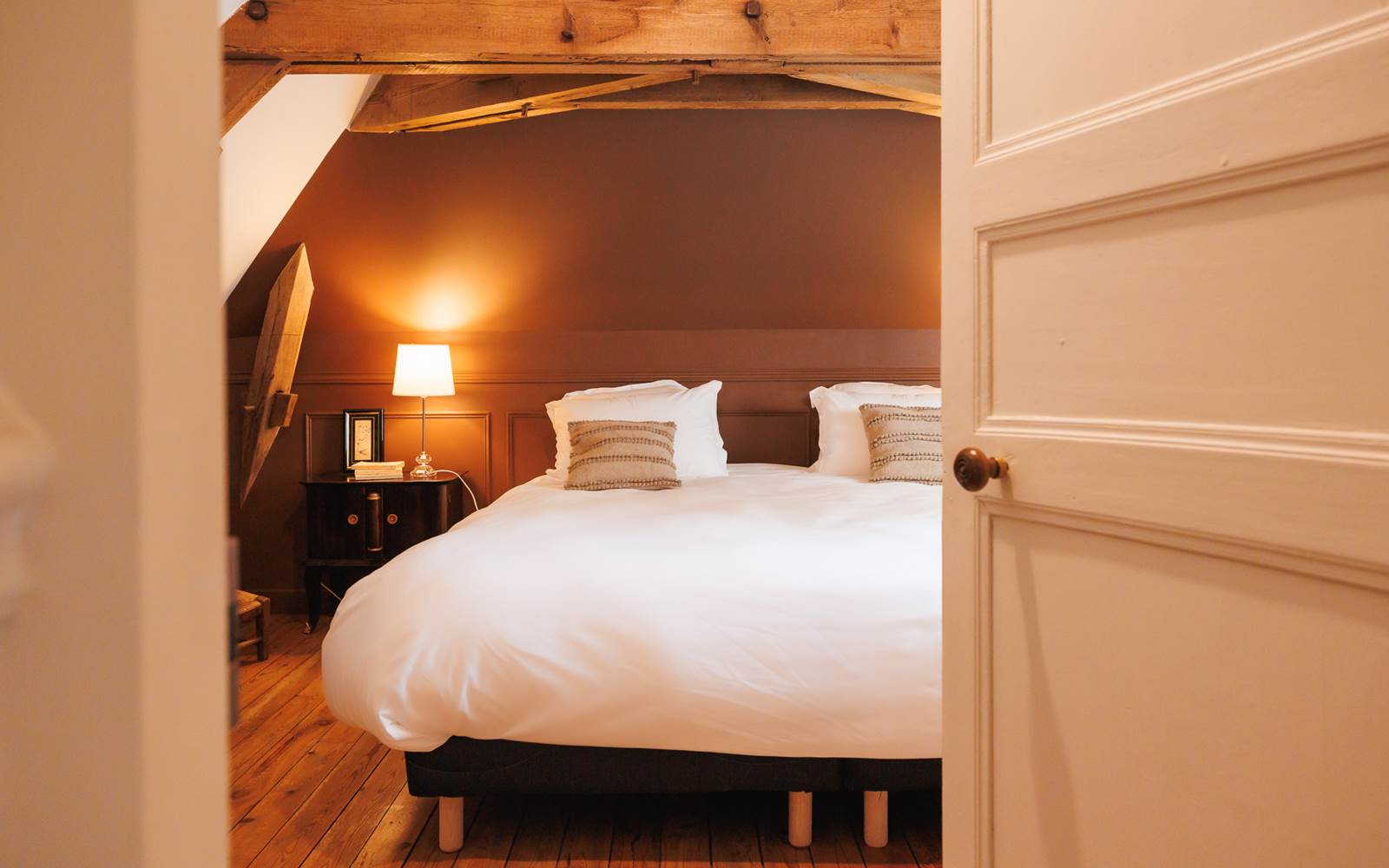 chambre chocolat vue palier gite de charme Le Quatre Feuilles proche puy du Fou