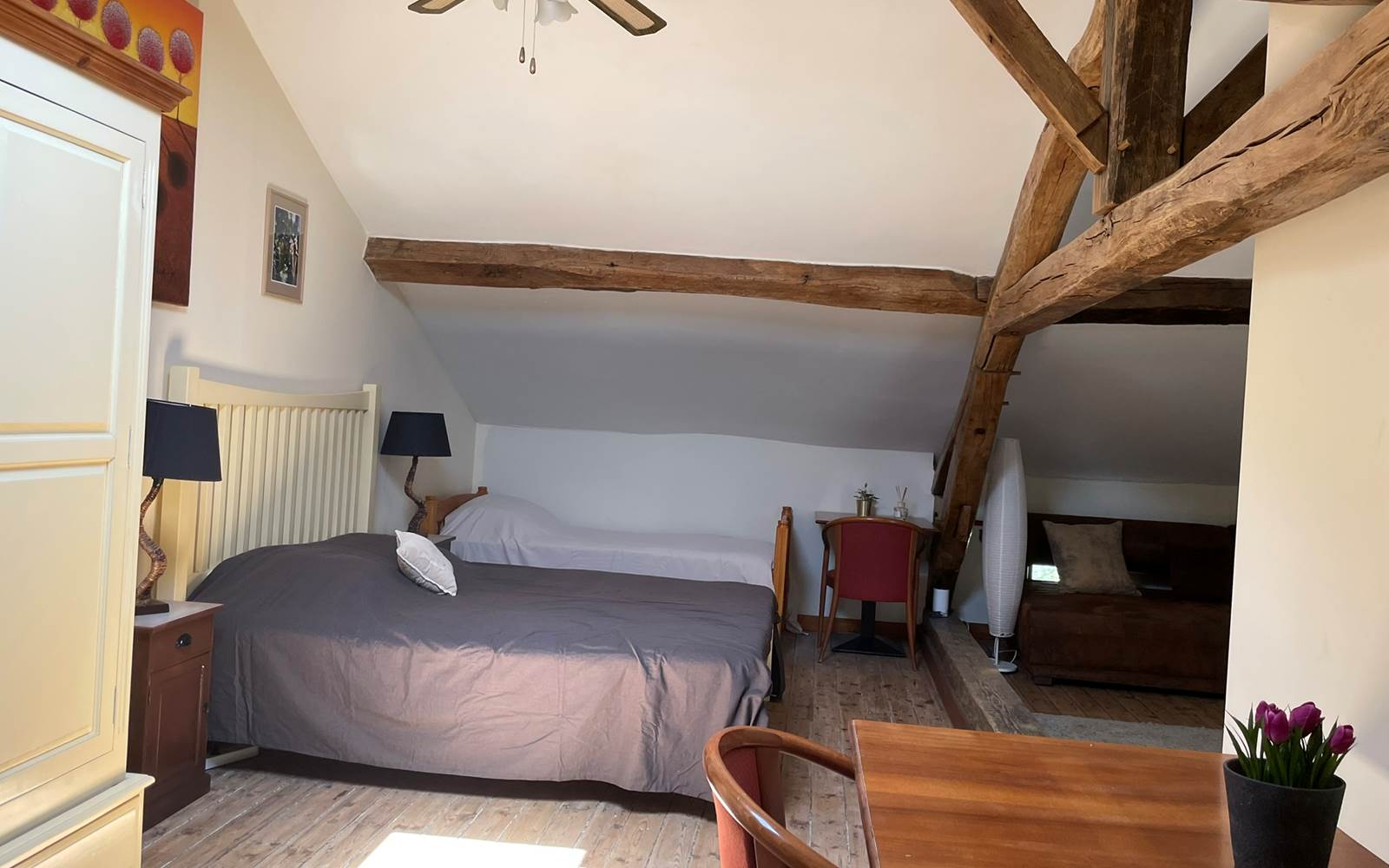 Photo de la Chambre Champagne - Chambres d'hôtes La Grange Richard à Dinsac