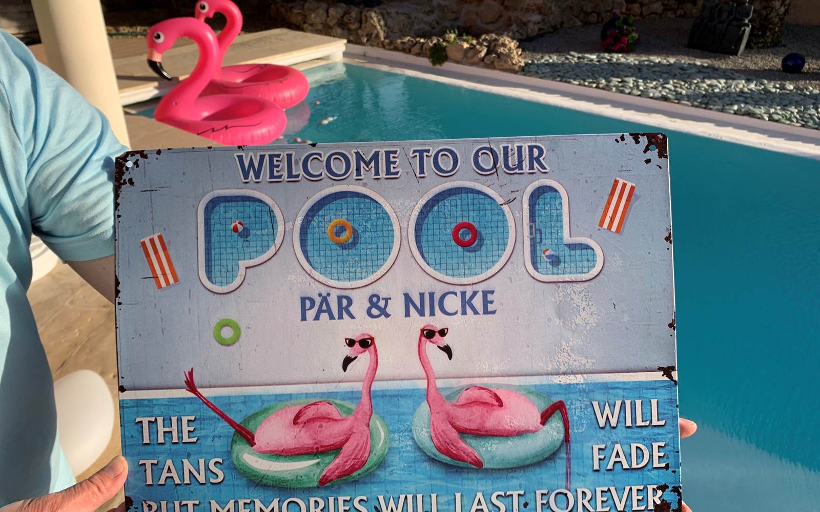 Pool sign