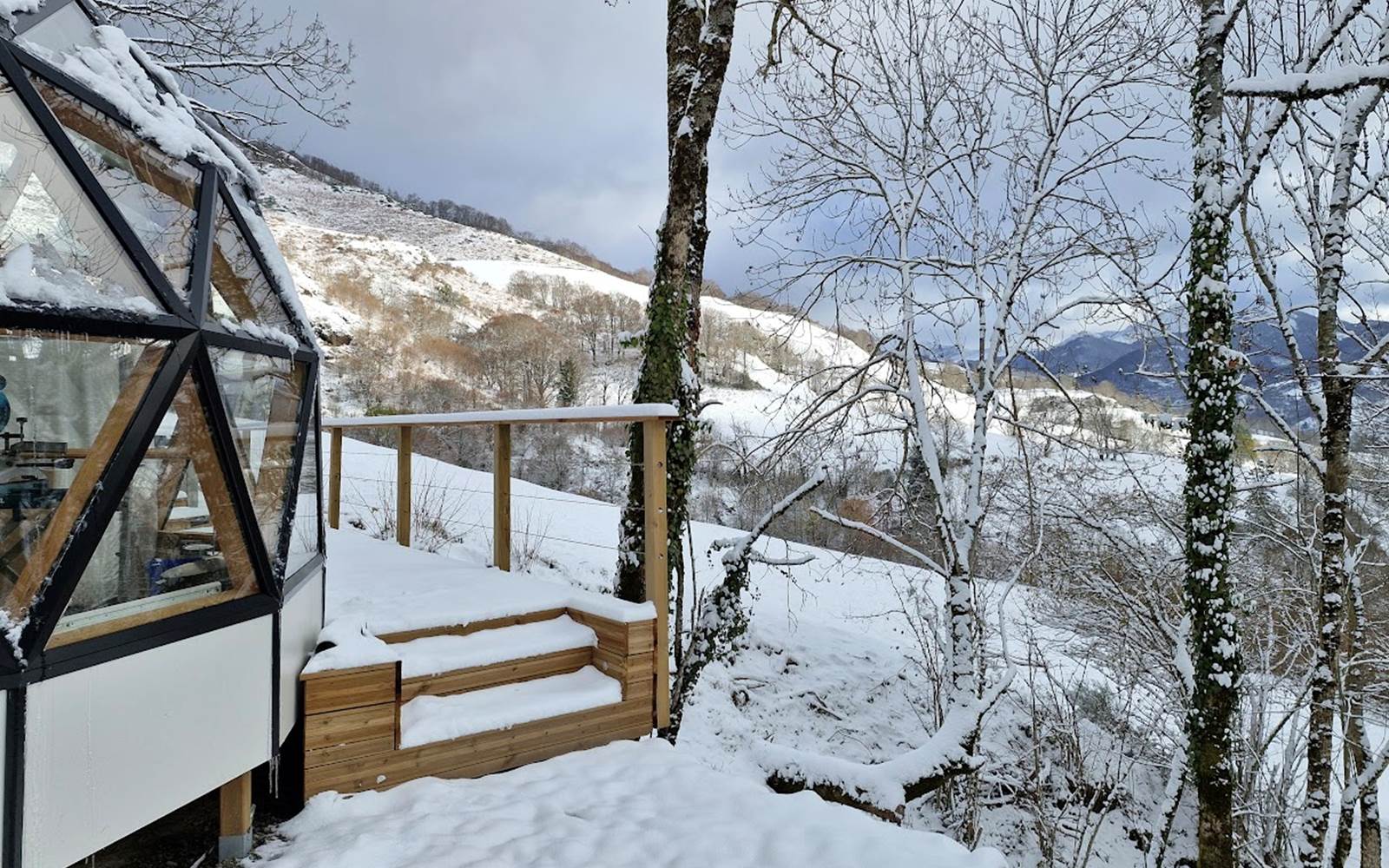 Entrée Bulle de neige hiver