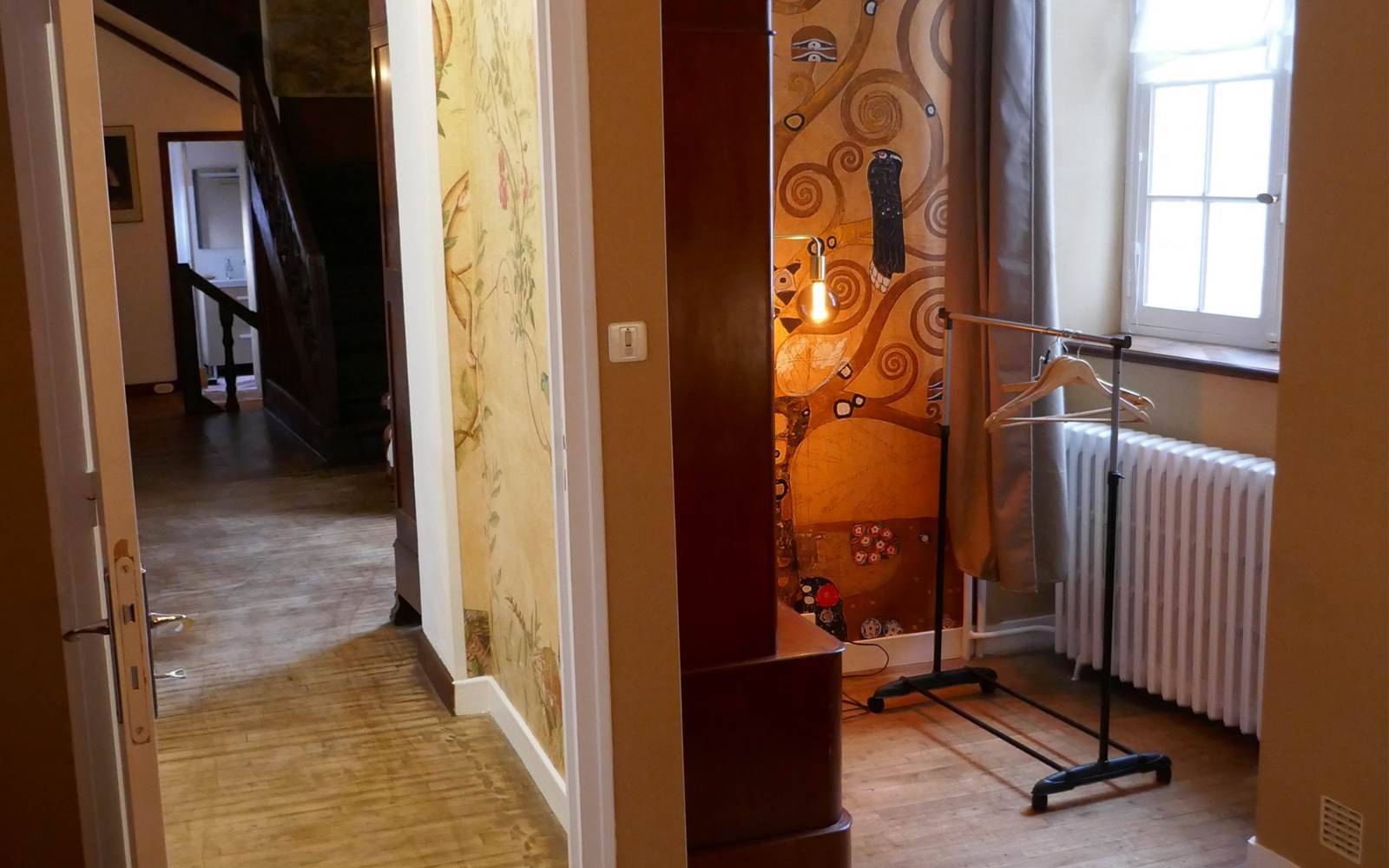 Chambre Klimt, coin lecture