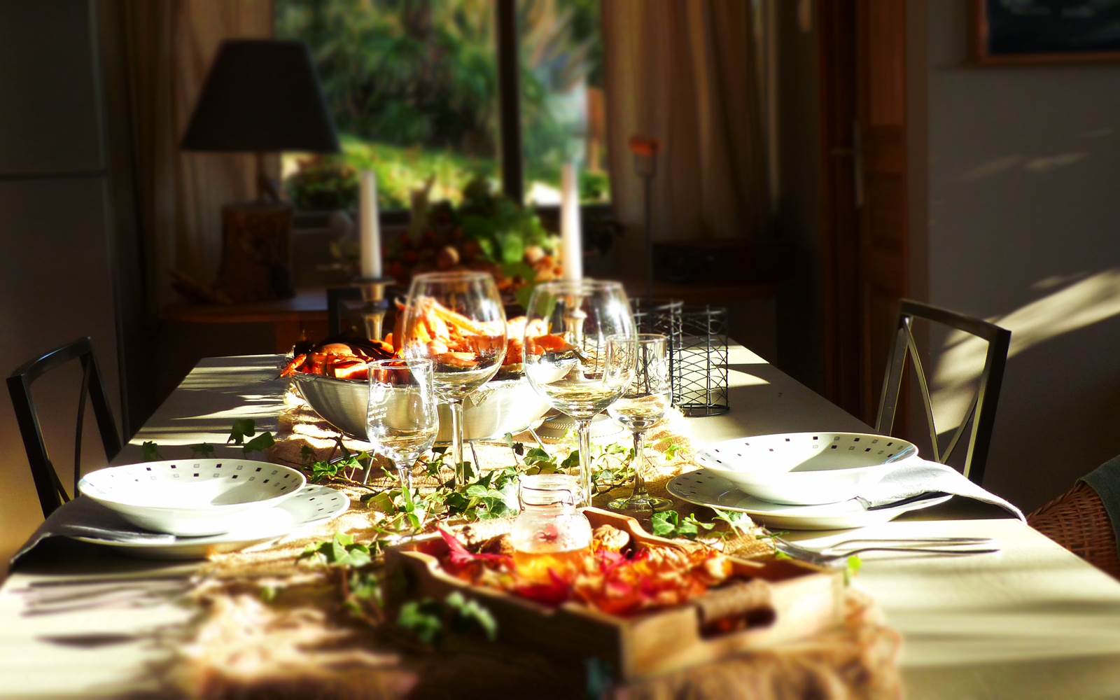 Dîner servis au gîte