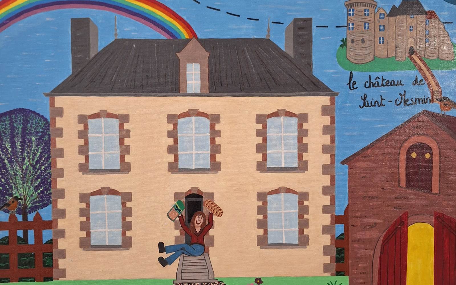 Peinture du Quatre Feuilles proche Puy du Fou