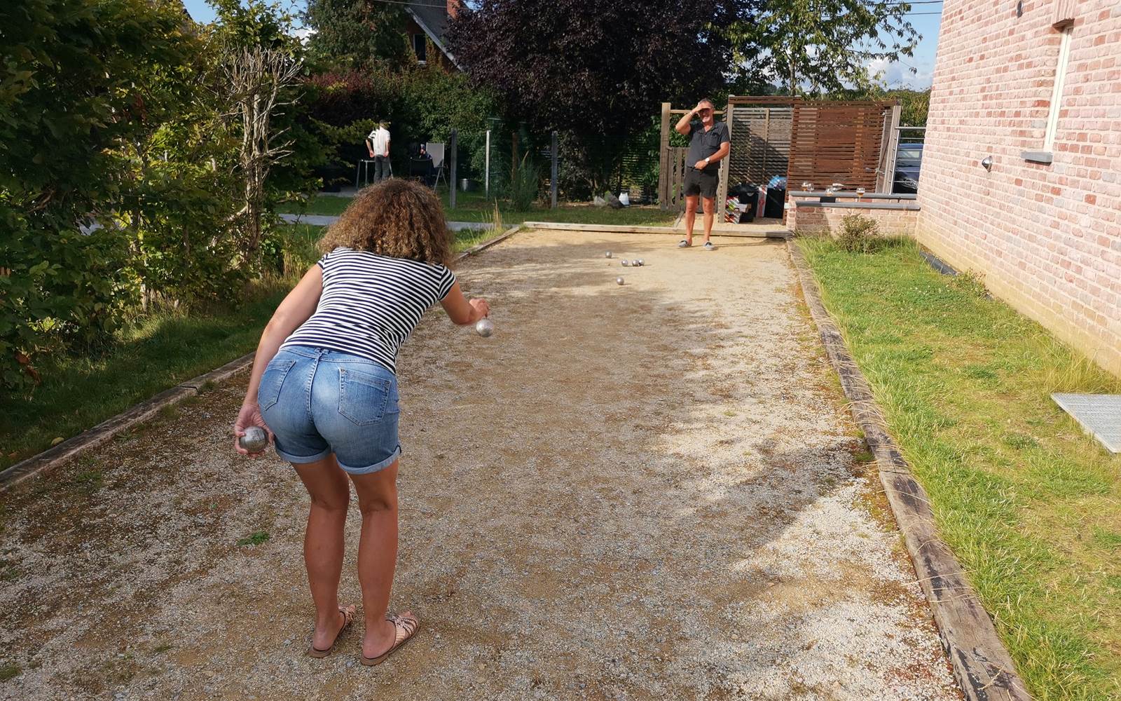 Pétanques et clients