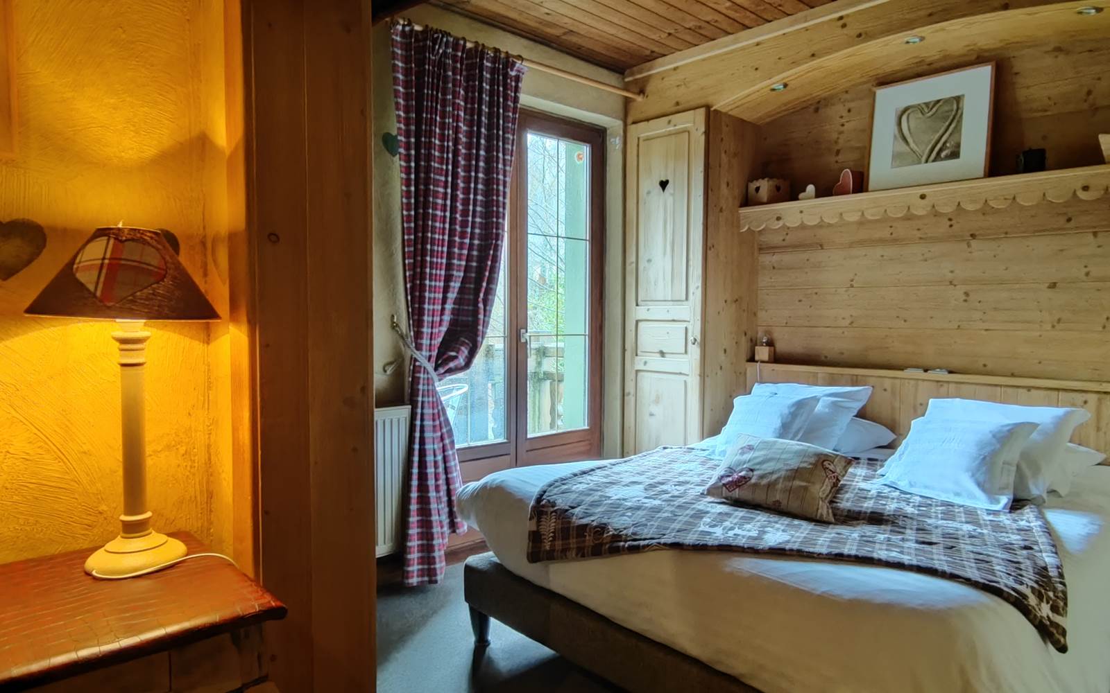chambre cosy  junior suite bois décoration montagne esprit cooconning